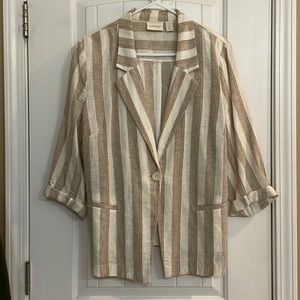 Womens Chicos size 2 linen/Cotten blazer
